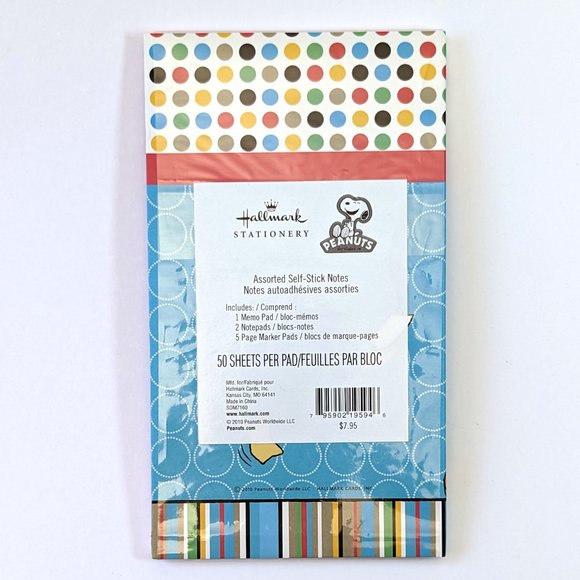 Hallmark Stationery Assorted Self-Stick Notes 50 Sheets Page Marker Notepad - Picture 3 of 3